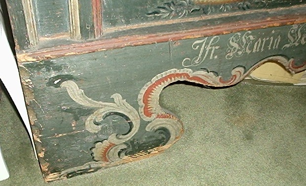 Primitive Pennsylvania German Dowery Chest, ca. 1809