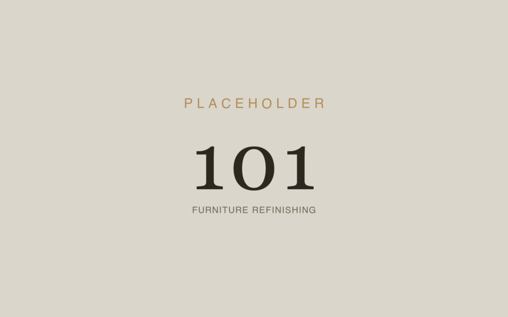 Furniture Refinishing & Finish Renewal