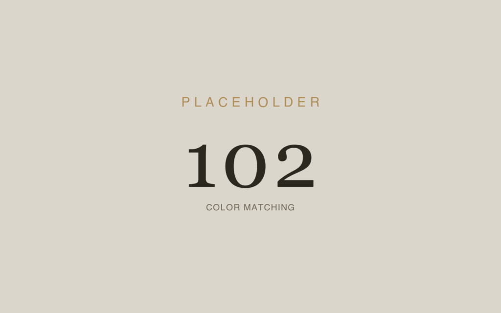Color Matching & Finish Replication