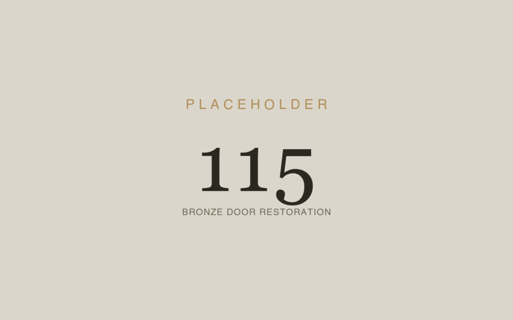 Bronze Door Restoration & Patination