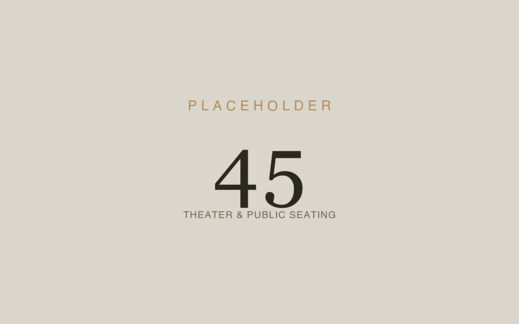 Theater, Auditorium & Public Seating